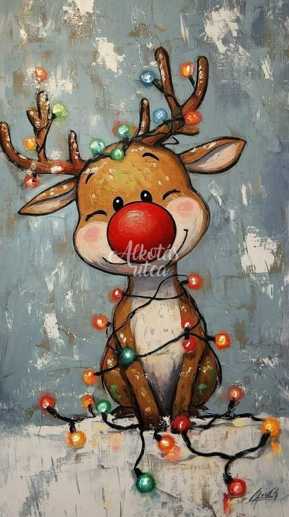 Rudolf fényei - világító festés