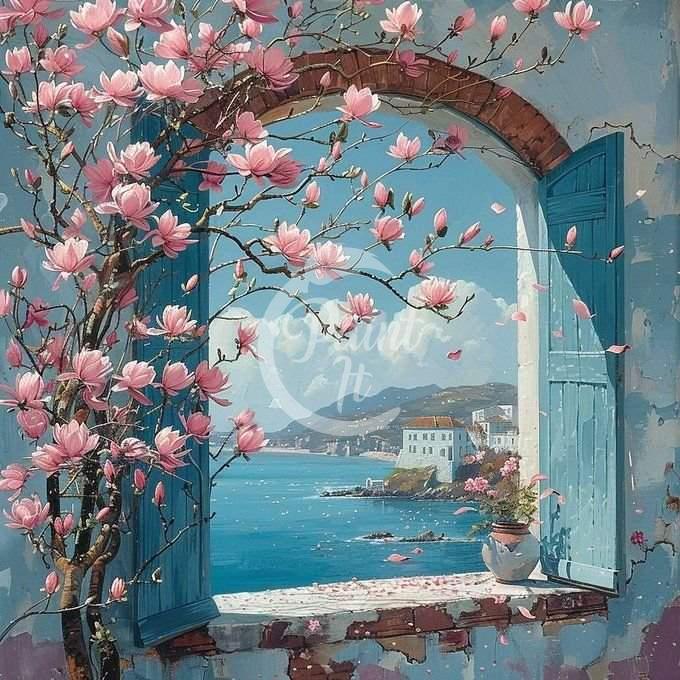 Magnolia in the balcony