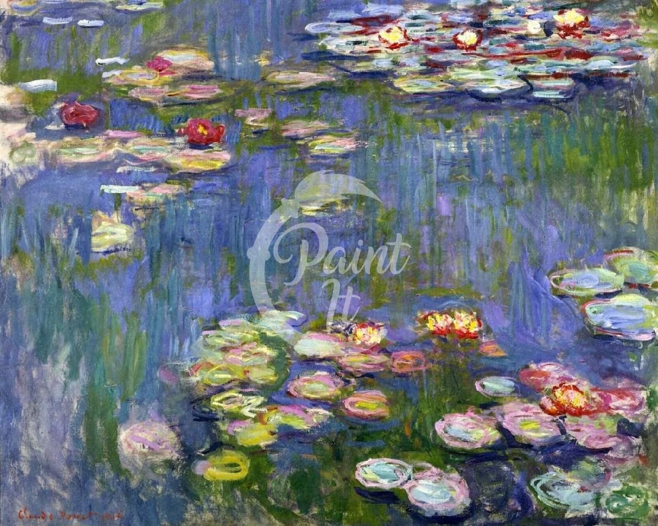 Seerosen im Wassergarten Claude Monet